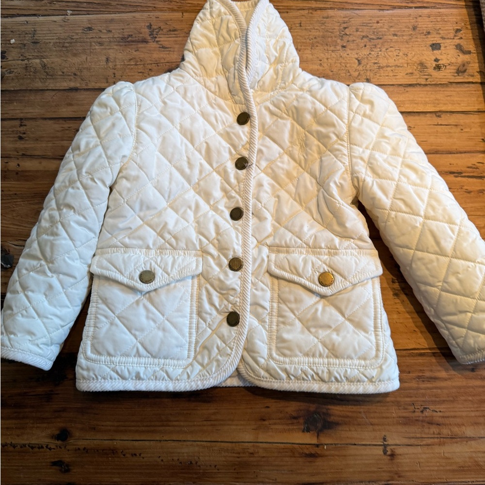 Ralph Lauren Kids White Quilted Puffer Coat 3T $35
